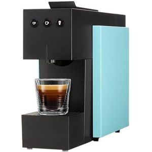 K-fee SQUARE Capsulemachine voor koffie, thee en cacao, compact koffiezetapparaat, snel opwarmen, waterreservoir van 0,8 liter, 19 bar, blauw
