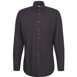 Seidensticker - 845319 - Chemise d'affaires - Grijs - Manches Longues - Coupe Droite