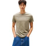 TOMMY JEANS Heren TJM XSLIM Jaspe HTR TEE EXT DM0DM20363, Groen, XS, Groen (Utility Sage Htr), XS