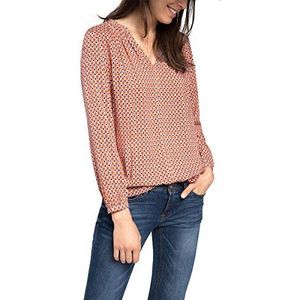 Esprit Regular Fit blouse voor dames met retro print