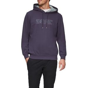 s.Oliver Hoodie met logo-print, paars, L