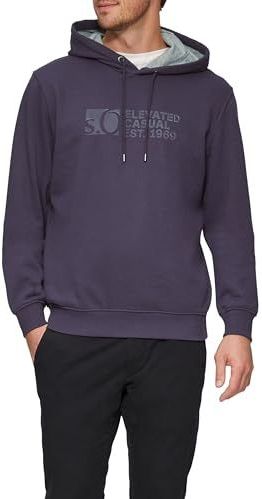 s.Oliver Hoodie met logo-print, paars, L