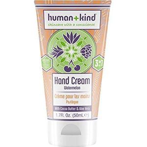 Human+Kind Skin-Moisturizer Vegan Hand Elleboog Voet Creme Watermelon, 50 ml,watermeloen