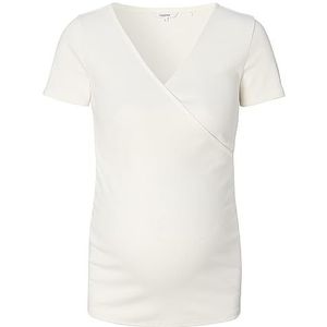 Noppies Sanson Nursing Rib Top Ss T-shirt voor dames, Cream - N148, XL
