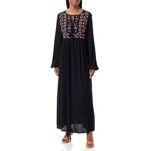 usha FESTIVAL Maxi-jurk voor dames, 15926393, zwart, L, zwart, L