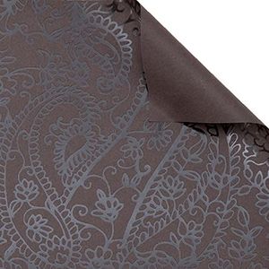 folia 20102 - designpapier Premium, 10 vellen in Indian Dreams bruin, ca. 50 x 70 cm, 90 g/m², eenzijdig gecoat met glanslak, ideaal voor verpakken, versieren of voor bijzondere knutselwerk