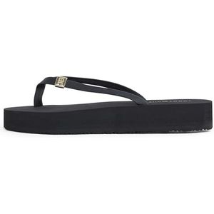 Tommy Hilfiger - Elevated Chic - Teenslippers - Zwart - Kunstleer