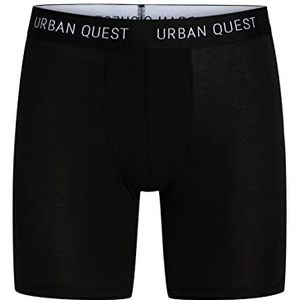 URBAN QUEST Heren 3-pack Long Leg Bamboo Tights Black Underwear, XL