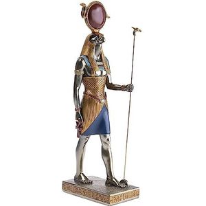 lachineuse - Beeld Ra 31 cm - Egyptische God - Beeldje decoratie Oud Egypte - Beeldje Egyptisch object Falcon Hoofd Eagle Vogel - Egyptische buste - Origineel cadeau-idee voor binnen