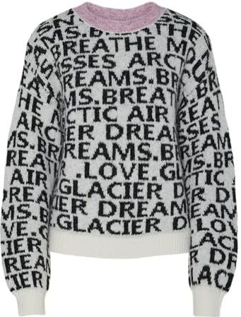 Pcjules - Gebreide Trui - Ronde Hals - Lange Mouwen - Soepelvallende Pasvorm