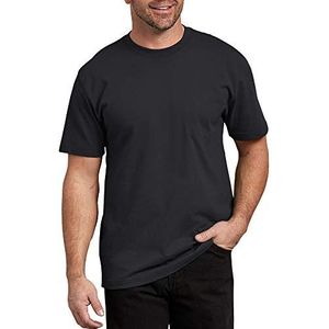 Dickies Heren T-shirt met korte mouwen en zware ronde hals, Zwart, M