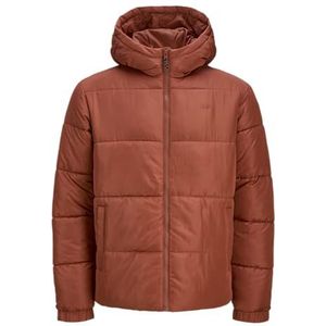 JJ rebel Heren Jrebrebel Logo Puffer Hood, Picante, M, Picante, M