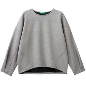 United Colors of Benetton trainingsshirt voor dames, Grijs Melange Medium 501, M