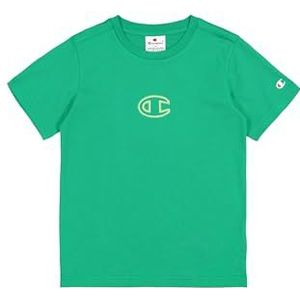 Champion Boy's Legacy Boy - Graphic Crewneck T-shirt met groot logo, groen (GS130), XXL, Groen (Gs130), 15-16 jaar