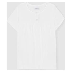 Gocco Wit T-shirt, korte mouwen, meisjes, Optisch wit, 4 Jaren