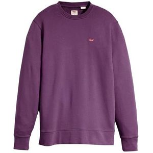 Levi's New Original Crew Sweatshirt voor heren, Single Dye Navy Cosm, XS