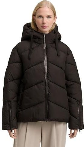 TOM TAILOR - Gewatteerde Jas - Zwart - Waterafstotend