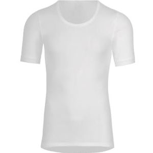 Trigema Herenonderhemd met halflange mouwen en dubbele rib, dubbelpak, wit (wit 001), S