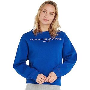 Tommy Hilfiger Dames Mdrn Reg Corp Logo C-nk Swtshrt sweatshirts, Ultra Blauw, XXL