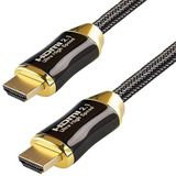 Qnected HDMI 2.1 Kabel 0,5 Meter - Ultra High Speed - 4K 120Hz/144Hz, 8K 60Hz, HDR10+/Dolby Vision, eARC, 48Gbps - Compatibel met PlayStation 5, Xbox Series X & S, TV, PC, Projector