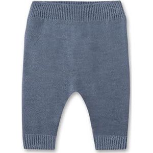 Sanetta Newborn broek voor jongens, gebreide broek, 100% wol, blauw, 44