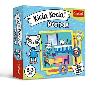 Trefl - Spel – Kicia Kat Mijn huis – artikelen van het dagelijks leven, toewijzen objecten voor woonkamer, Kicia kat, leerloterika voor kinderen vanaf 2 jaar