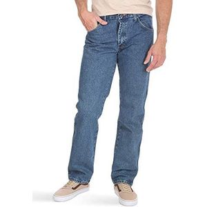 Wrangler Authentics Heren Authentics Klassieke Regular Fit Jean Jeans, Stonewash Donker, 33W / 29L