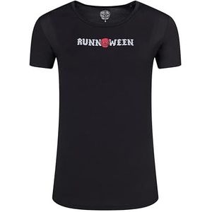 RUNNOWEEN Woland RNWT02142 T-shirt voor dames, sportief, zwart, maat EU S, Zwart, S