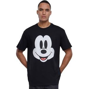 Mister Tee Unisex MT2856-Disney 100 Mickey Face Oversized Tee T-shirt, zwart, XL, zwart, XL