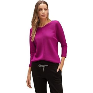 Street One Dames T-shirt 3/4 mouw, Bright Cozy Pink, 46
