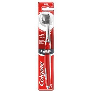 COLGATE Max White Ultra Kooltandenborstel, zacht, 1 stuk, gezonde en glanzende tanden, verwijdert vlekken, volledige reiniging tussen de tanden en het tandvlees, gezonde mond, recyclebare verpakking