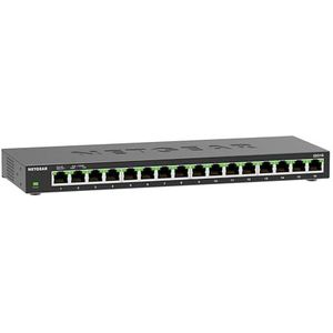NETGEAR 16-poorts Gigabit Ethernet Unmanaged Switch (GS316): desktop- of wandbevestiging, stille werking