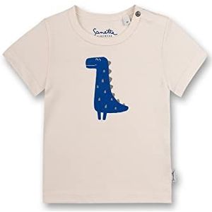 Sanetta Baby-jongens T-shirt, Witte whisper, 86 cm