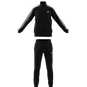 adidas Heren Basic 3-Stripes French Terry Track Suit, black, S