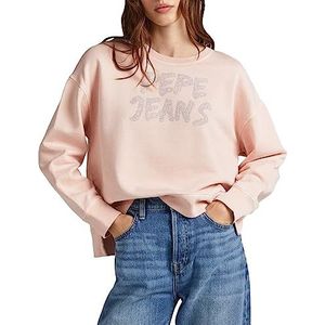 Pepe Jeans Dames Bailey Sweater, Roze (Ash Rose), L, Roze (Ash Rose), L