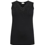 Jersey Top - Zwart - Tight Fit - Mouwloos