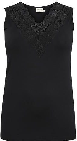 Jersey Top - Zwart - Tight Fit - Mouwloos