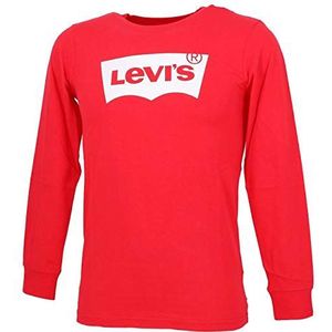 Levi's Kids Lvb-l/S Batwing T-shirt voor jongens, Superred, 16 Jaren