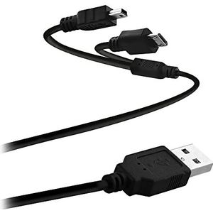 T'nB CBMUSB2IN1 2 in 1 USB-kabel, micro/mini USB (maximaal 2, 4 A)