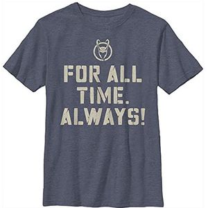 Marvel T-shirt voor jongens, Marineblauw heide, L