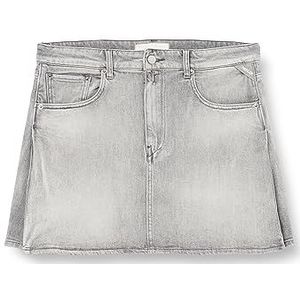 Replay Jeansrok voor dames met stretch, grijs (lichtgrijs 095), 28 W, 095, lichtgrijs, 28W