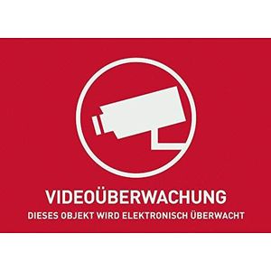 ABUS waarschuwingssticker videobewaking, 148 x 105 mm, AU1320