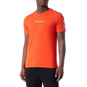 Champion Legacy American Tape Small Logo S/S T-shirt, oranje koraal, XS voor heren