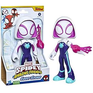Hasbro Marvel Spidey en zijn fantastische vrienden, supergrote Ghost-Spider-actiefiguur, superheldenspeelgoed voor peuters, voor kinderen vanaf 3 jaar,Meerkleurig