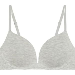 Calvin Klein Dames Push UP Plunge LV00QF8502 Plunge, Grijs (Grey Heather), 30DD, Grijs (Grey Heather), 65E