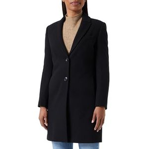 Sisley Womens 20BFLN016 Wool Coat, Black 700, 42, Black 700, 42