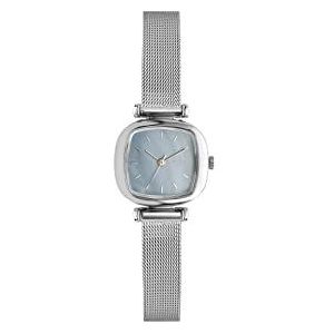 KOMONO Moneypenny Royale Silver Light Blue Women's Japanese Quartz Analogue Watch with Stainless Steel 304L Strap