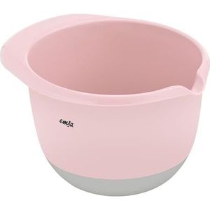 Emsa Prep&Bake K3241434 Mengkom van kunststof, 1,4 liter, antislip bodem, schenkrand, stapelbaar, roze