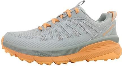 Skechers - Cascades - Casual Schoenen - Lichtgrijs - Synthetisch Textiel Koraal Trim