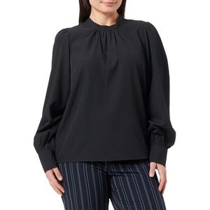 Vila Dames Visarah L/S Top/B blouse met lange mouwen, zwart, 36